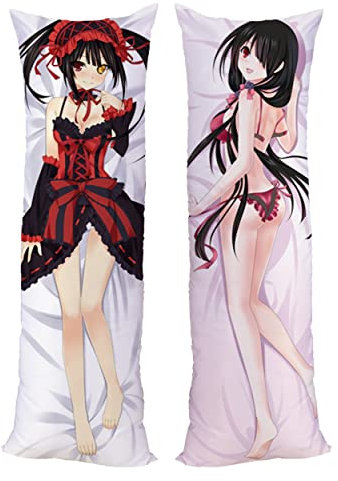 Anime Date A LIVE Tokisaki Kurumi Cushion Pillow Case Two Way Tricot 150x50cm(59in x 19.6in) Tokisaki Kurumi Pillowcase