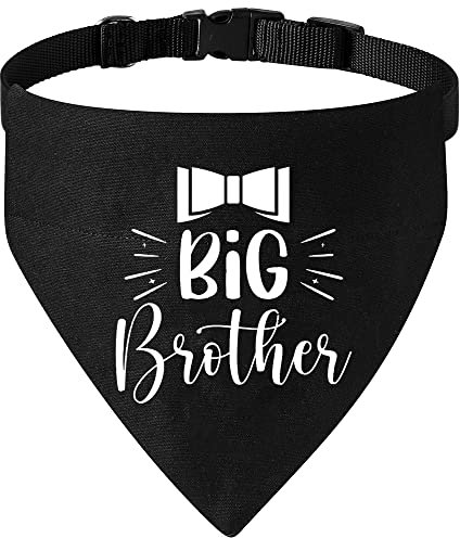 HDGDT Big Brother Hundehalstuch, Schwangerschaftsankündigung, Hundehalstuch, befestigtes Geschlecht, verstellbares Hundehalsband mit Schnellverschluss-Schnalle für Hunde und Katzen