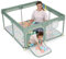 Dripex Laufstall Baby 124x124cm, Laufgitter Baby, Laufstall mit atmungsaktivem Netz, Laufgitter 210D Oxford Gewebe, Playpen, kinderlaufstall, Grün