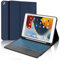 WAVATA Tastiera per iPad 9a/8a/7a Generazione, iPad 10.2 con Touchpad, Cover con Tastiera per iPad Air 3, iPad Pro 10.5 Magnetica Staccabile Retroilluminazione Italiano QWERTY Layout, Blu Scuro