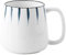 eKsdf Kaffee Becher aus Keramik 400ml große Kaffeetasse Keramiktasse Modern Espressotasse Teetasse mit Henkel Geschenk für Geburtstag,Weihnachten,Frauen, Mädchen, Freundin (Blau-A)