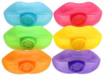 Kisangel Kunststoff-Lippenpfeifen-Spielzeug 48 Stück Geräusche Erzeugende Pfeifen Kunststoff-Geräuschmacher Für Partygeschenke (Zufällige Farbe)