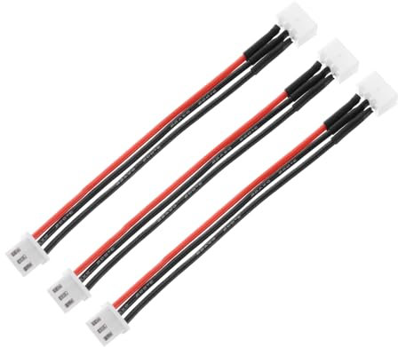 QUARKZMAN Akku-Balance-Stecker-Verlängerungskabel 2S für RC-Autos, Flugzeuge, Fernsteuerung - 3 Stück