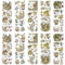 WANDIC 10 Blatt Transfer-Aufkleber, Vintage-Blumen und Engel-Thema für Möbel, Tisch, Wasserflasche, Basteln, 30 x 9,9 cm