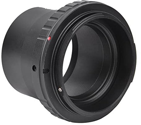T2 T Ring Adapter, Metal Telescope Photo Adapter, Telescope Accessory Compatible with Canon EOS Cameras Standard EF Lenses and Telescope