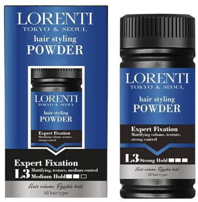 Lorenti Hair Styling Powder Wax L3 | Intense Volume | Mattifying Volumizing Texturizing | Strong Hold 20gr