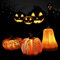Herbstdeko Kürbis Deko Figuren mit Led Licht,3 Stück Dekor Led-Kürbislampe,Herbst Deko Kürbis Laterne,Lichterkette Kürbis,Licht fur Tischdeko,Halloween Party,Garten Dekofigur.