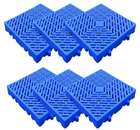 Palets de plástico for almacenamiento en sótanos, palets de plástico apilables for almacenar productos básicos, palets de plástico for el suelo de la jaula exterior de perros, almacenamiento en frío(6