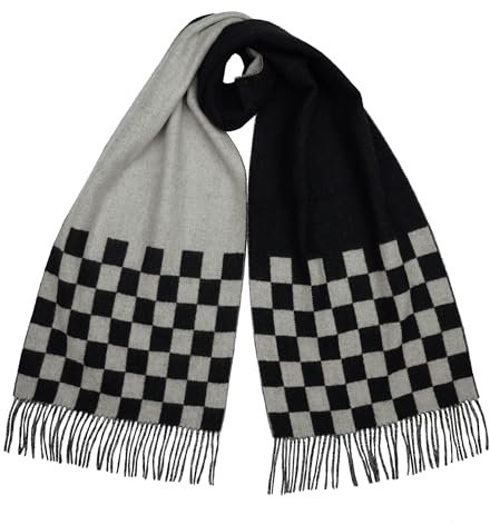 SEECOSY Schal aus 100% Kaschmir – warmer, weicher doppelseitiger Wendeschal im Ombré-Stil, Geschenk für Männer und Frauen