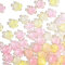100 Stück Blumen Abstandsperlen Perlen zum Auffädeln Kirschblüten Blumenperlen Acryl Perlen zum Auffädeln Perlen Flower Beads für Armbänder für Diy Schmuck Basteln Halsketten Ohrringe