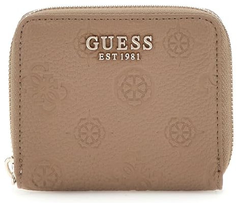 GUESS Cresidia SLG Damen-Handtasche, klein, mit Reißverschluss, Dunkeltaupe, Dunkeltaupe, Einheitsgröße, Cresidia SLG, Kleiner Reißverschluss