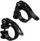 EIH 2 PCS Fahrrad Sattelstützenklemme,Schnellspanner Fahrrad Sattelklemme,Schnellspanner Sattelstütze,Aluminiumlegierung Fahrradsattelklemme,34,9 mm,Fahrradzubehör