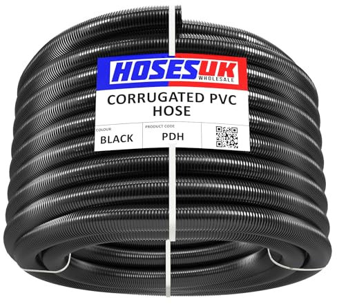 Tuyau flexible renforcé pour filtre de bassin ou pompe à eau 10 m - 25 mm de diamètre intérieur