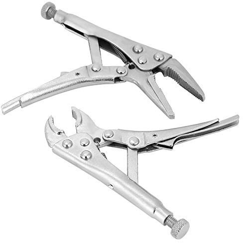 2Pcs Mund Gerade Kiefer Lock Schraubstock Grip Klemme Locking Zangen Set Hand Werkzeuge Schraubstock Griffe Locking Zangen Klemme Klemme Werkzeuge