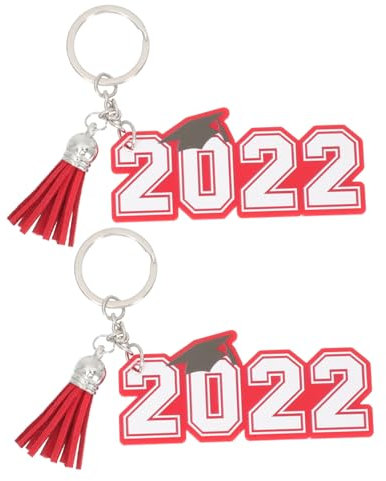 VALICLUD 2stücke Graduierungs-acryl-schlüsselanhänger Einzigartige Schlüsselringe Für Abschlussgeschenke Und Dekoration Für Taschen