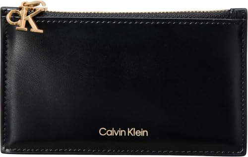 Calvin Klein CK Puller 6cc Zip Cardcase Lv04f1076g, Titolare della Carta Donna