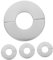 Angoily Set of 4 Round Plumbing Covers Stainless Steel Shower Faucet Covers Plate Wall-Mounted and Floor Modern Decorative Flange for Bathroom and Kitchen