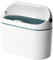Mini bidone della spazzatura da banco da 8x4x7 pollici con coperchio a parete per finestra trasparente montata per la cucina per ufficio del bagno