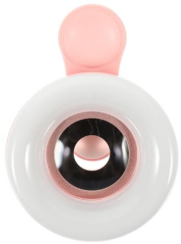 Holibanna 15x Macro Lens for Phone Camera Adjustable Fill Light Clip-On Light for Manicure Eyelash Extensions Nail Art Flexible Installation