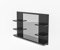 HAJDUK FURNITURE Badspiegel mit 5 Ablagen Schwarz - H:50 x B: 80 cm - Bathroom Mirror - Moderner Badezimmer Spiegel Rechteckig - Wandspiegel mit Regale - Premium-Linie