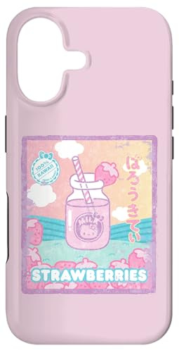 Hello Kitty Strawberry Milk Bottle Case for iPhone 17
