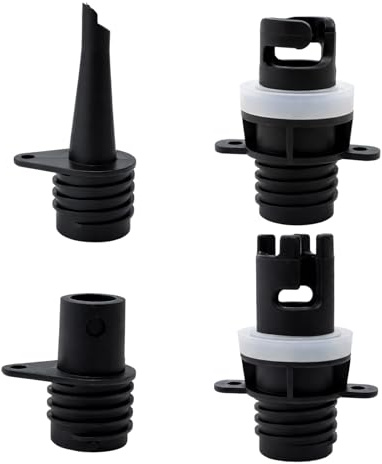 4PCS Nozzle Sup Pump Adaptor Set, Universal Inflatable Pump Adaptors with Air Valve Adapter and Tyre Inflator Adaptor, Air Pumps Quick Connector for Air Bed Kayaks Boats