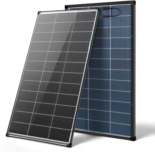 Panel solar de 200 W, celda monocristalina tipo N de 18BB A+, 25% de alta eficiencia, 12 V, IP68, impermeable para techo, caravana, granja, remolque, marina, sistema fuera de la red (panel solar