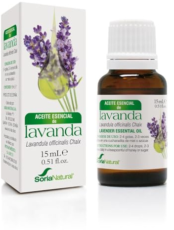 Esencia de lavanda Soria Natural 15mL | Aroma de lavanda - Origen vegetal - Perfil floral - Uso según etiquetado