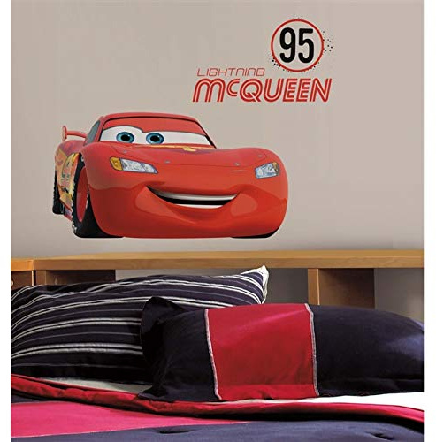 thedecofactory rmk2589gm Lightning McQueen Number 95 Peel and Stick Giant Wall Decals repositionierbar, Vinyl, Mehrfarbig, 104 x 46 x 0,1 cm