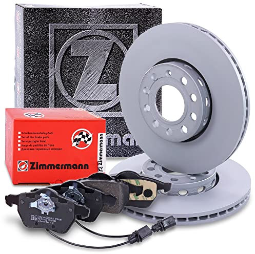 ZIMMERMANN Bremsenset Vorderachse inkl. Bremsscheiben Belüftet Ø 288 mm + Bremsbeläge vorne Kompatibel mit AUDI A4 B5, A4 B6, A4 B7, A6 C5 (4B2), A6 C5 Avant (4B5), SEAT EXEO, SKODA SUPERB I (3U4)