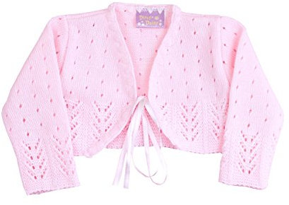 BabyPrem bambino Cardigan Bolero Ragazze Abbigliamento Bianco Rosa Maglia 0-24 Mesi, Rosa, 0-3 Mesi