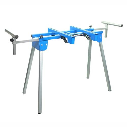 KASTFORCE KF3001 Miter Saw Stand 500 lbs (226kg) Loading Capacity Heavy-Duty With Max Mounting Base Size 28.5 x 19 (725x483mm) Available for Miter Saws from 8 to 12 Slide Compound