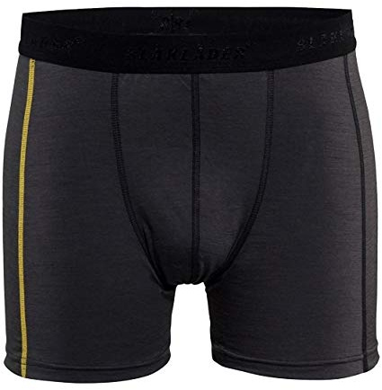 Blaklader 18471734 Boxershorts Xlight 100% MERINO, Dunkelgrau/Gelb, grootte XXL