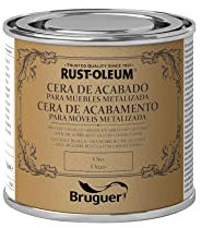 Rust-Oleum Bruguer Cera de acabado para muebles Metalizada Oro 125 ml
