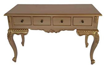 Antiker Sekretär Barock Louis Seize Renaissance Rokoko Farbe: Gold Schreibtisch Schminktisch Länge120xHöhe175xBreite49cm Nr.11