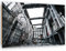 Wandbild XXL Architektur Deko Kunst Bilder Fabrik Grau 120x80 cm