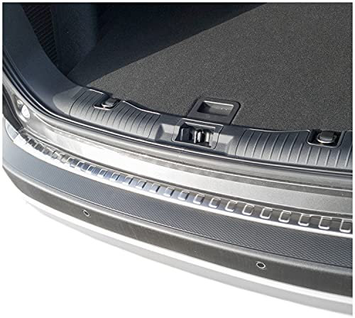 teileplus24 L689 Ladekantenschutz V2A Edelstahl kompatibel mit Ford Kuga 3 2020- Abkantung, Farbe:Silber gebürstet