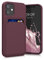 kwmobile Handyhülle kompatibel mit Apple iPhone 12 Mini Hülle - Handy Cover mit Fach für Karten - in Tawny Red