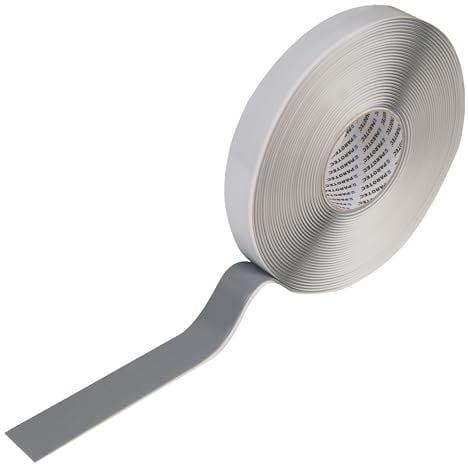 Parotec Doppelseitiges Butyl Klebeband, Selbstklebend Butylband, Selbstdichtendes ButylKleber, Butyldichtband, Flexible Abdichtung, Wasserdichtes, Butylschnur Dicke 3 mm, 30 mm x 10 m, Grau