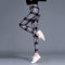 SDCVRE Pantalon de Yoga Leggings à Carreaux Femmes Pantalons Sexy Push Up Leggings Mode Fitness Leggins Gym Sporting Pantalon Taille Haute, Plaid Noir Blanc, L