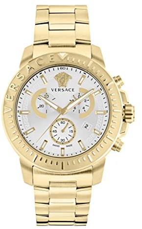 Versace VE2E00521 Herren-Armbanduhr Chronograph Quarz Edelstahl