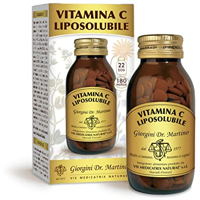 Dr Giorgini VITAMINA C LIPOSOLUBILE - 90 g (Integratore di vitamina C, 500 mg in 4 pastiglie)