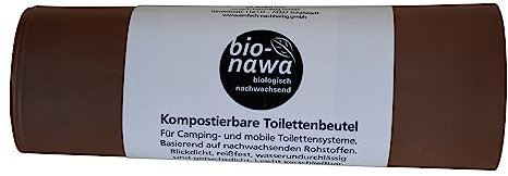 20 Stück nachhaltige BioToi Beutel von Bio-Nawa, nachhaltige umweltfreundliche Toilettenbeutel, WC Camperbags, für die Campingtoilette, Notfall Beutel