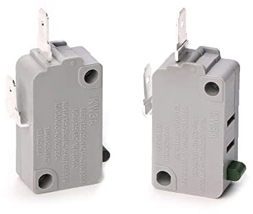 2PCS 125V/250V 16A 0.75N Normally Open Switch KW3A Microwave Oven Door Micro Switch 3x1.6x1cm