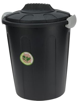 Maxi Mülleimer 23 Liter Anthrazit Kunststoff