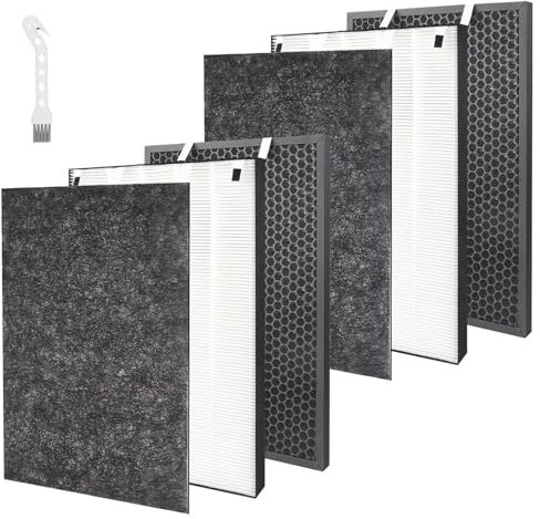 MXZONE 2 Set Air220 Air320 Filter Ersatz kompatibel mit Bissell Air320 Air220 aka 2609A Luftreiniger, 2678 True HEPA Filter und Vorfilter, 2677 Aktivkohlefilter im Lieferumfang enthalten