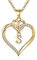 TINGN Halskette Damen Herz Buchstaben Kette Damen, 14K Vergoldet Gold Kette mit Buchstaben S Kette Damen Geschenke Ketten Halskette für Freundin Frau am Muttertag Geburtstag Valentinstag Jahrestag