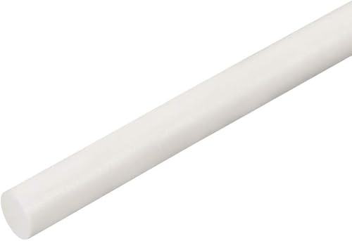 Boxonly Silicone Foam Seal Strip 6mm Dia x 4m Long for DIY Gasket, Warehouse, Pads, Foam Tubing, Crafts, Round Solid Sponge Strip Rubber Weather Stripping White