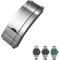 GHFHSG Für Rolex Submariner OYSTERFLEX GMT Uhrenarmband Armband 20mm 904L Edelstahl Glide Faltschließe Uhrenarmband, 20 mm, Achat