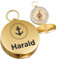 polar-effekt Metall Gold Kompass mit Gravur - Vintage Vatertagsgeschenk - Outdoor Navigation zum Wandern, Jagen und Segeln